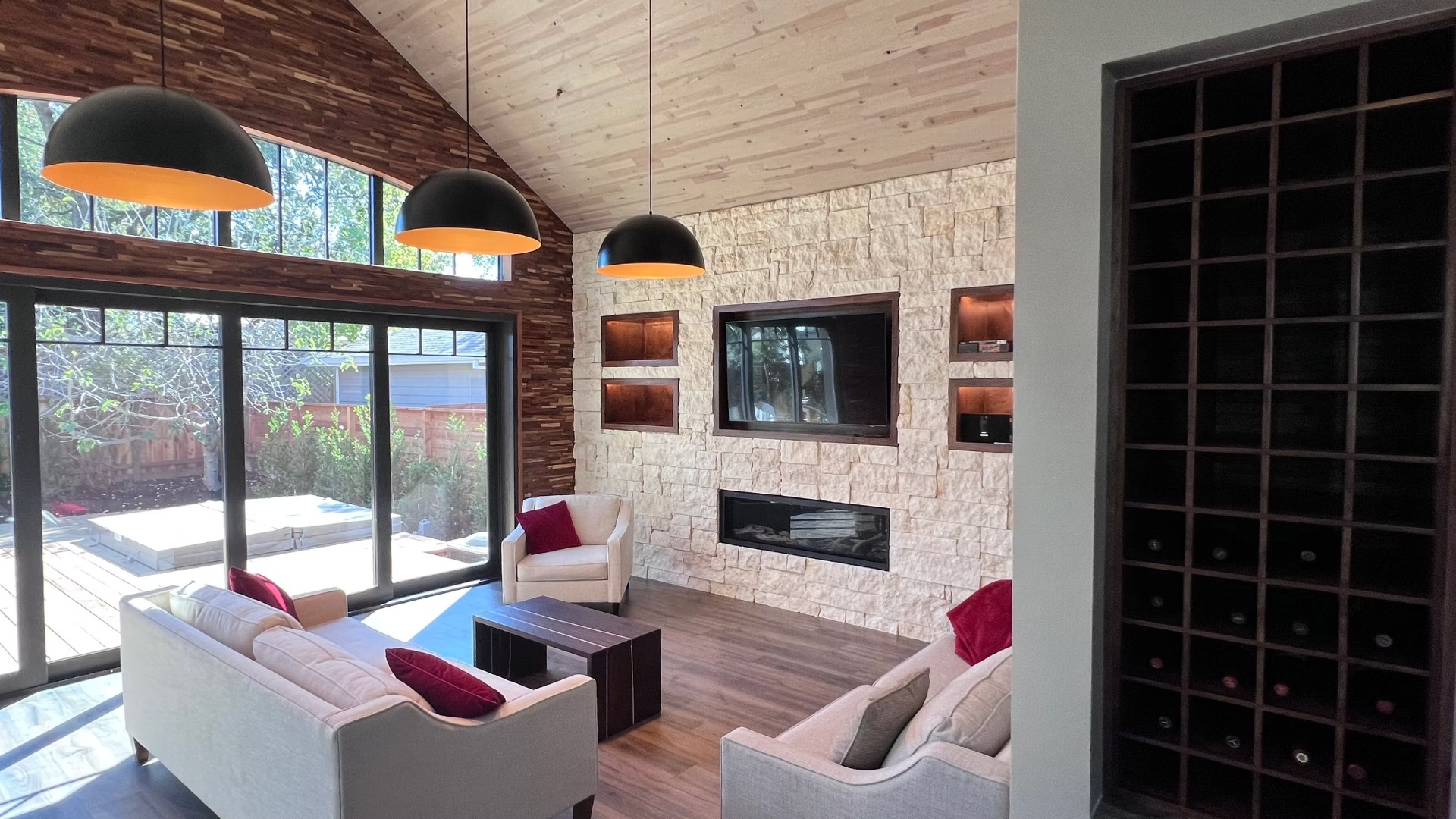 Yountville Craftsman — Living Room, after