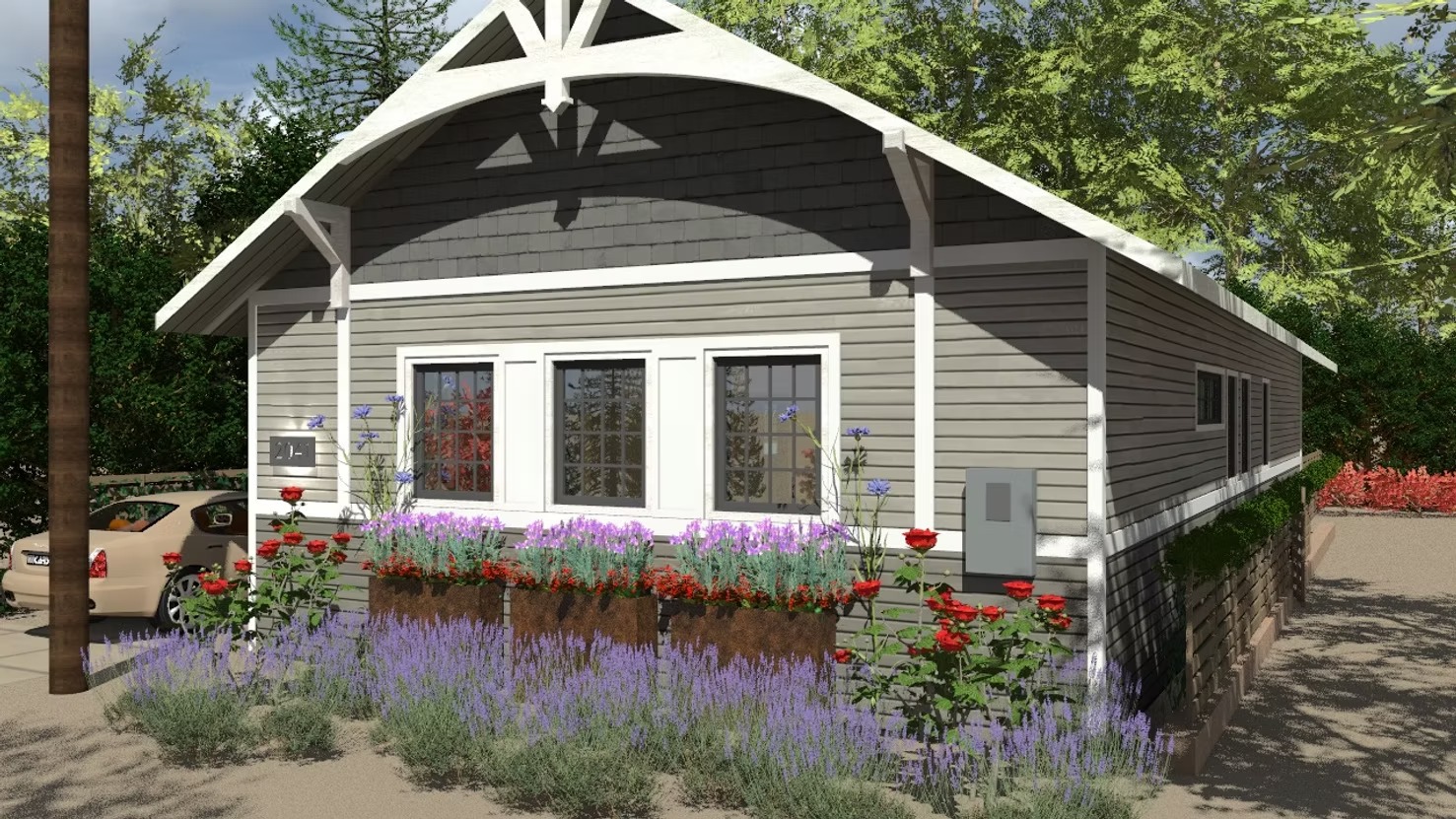 Yountville Craftsman — Facade, after