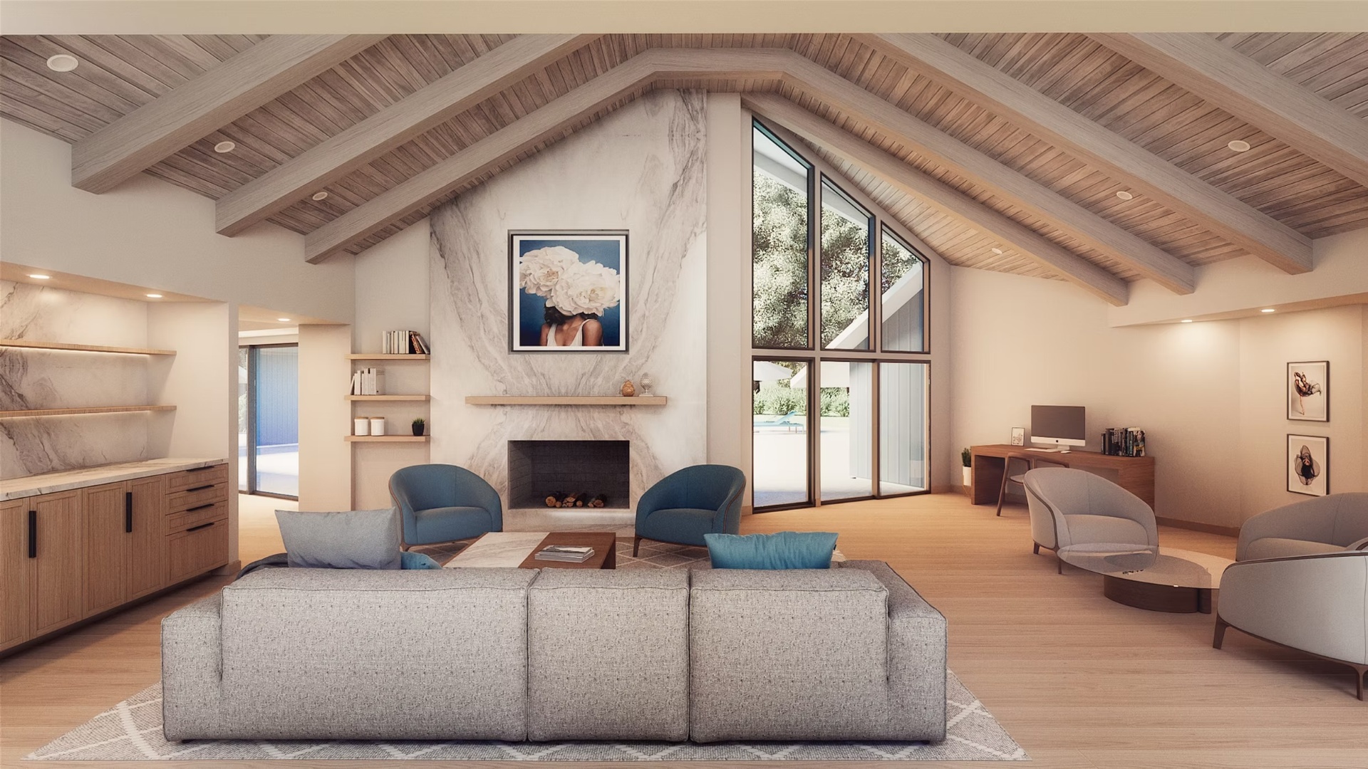 Lake Geneva Home — Living Room, after