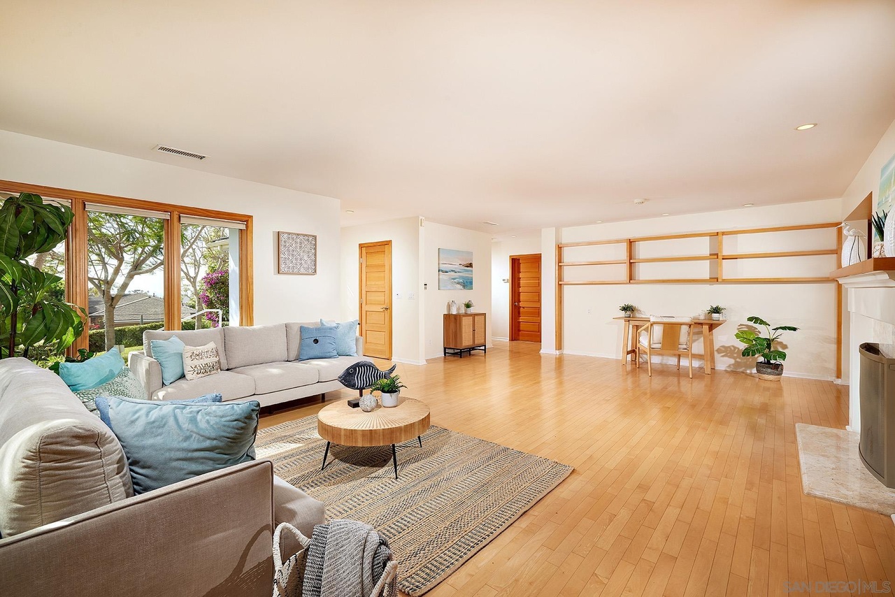 La Jolla Reimagined — second living area with garden views