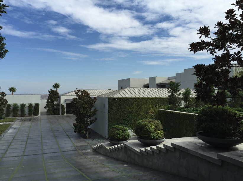 Baja Estate — arrival drive and landscaped approach