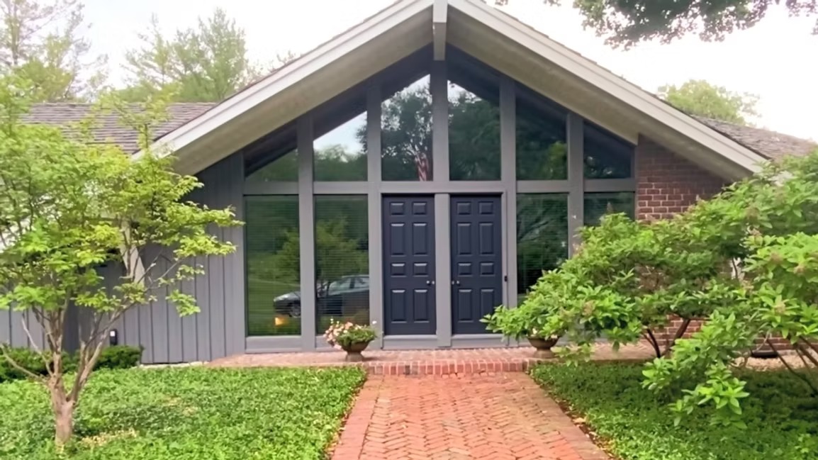 Lake Geneva Home — Front Elevation, before