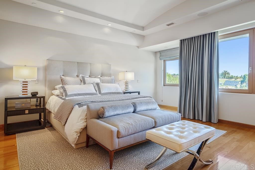 Rancho Santa Fe Estate — master suite with view windows