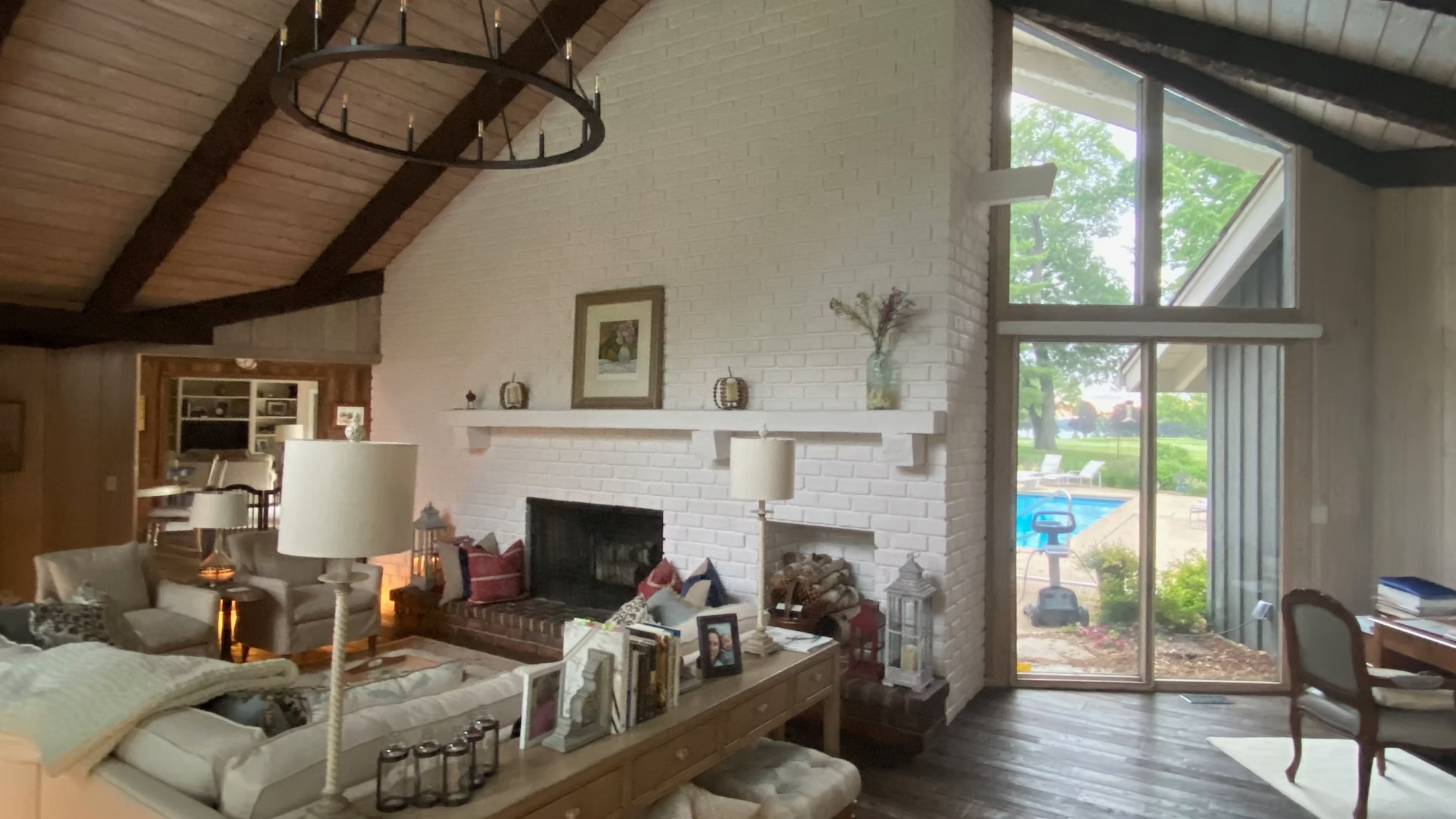 Lake Geneva Home — Living Room, before